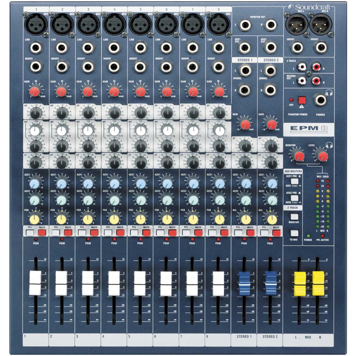 【良品】SOUNDCRAFT EPM8 アナログミキサー 動作品 本体のみ Soundcraft サウンドクラフト / EPM8 アナログミキサー【お取り寄せ