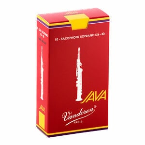 Vandoren / ソプラノサックス リード JAVA RED バンドレン 10枚入 ファイルドカット 2 (ノナカ正規品)