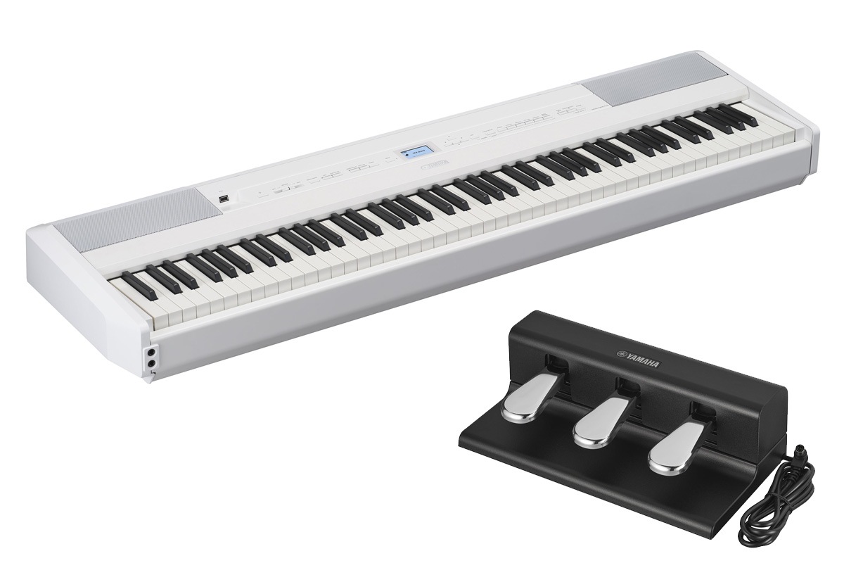 YAMAHA ヤマハ / P-525WH [3本ペダル FC35 セット！] ホワイト 電子