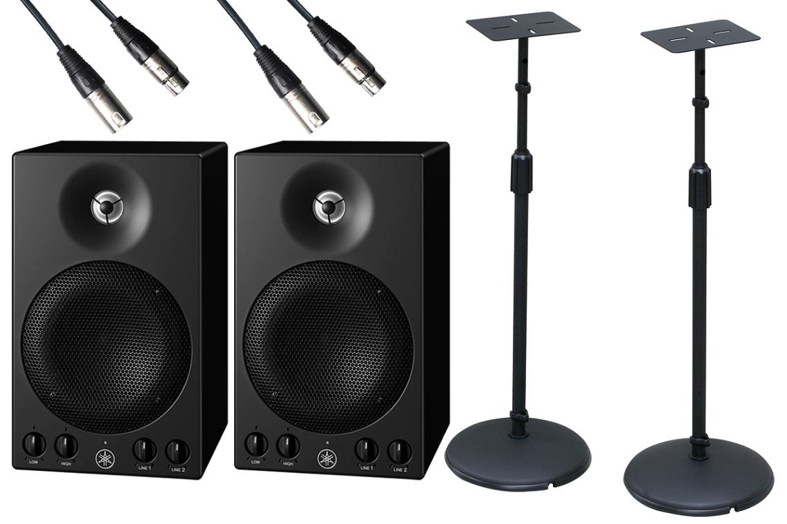 YAMAHA MSP3 BAS-10 セット YAMAHA MSP3A パワードスピーカー ＆ BAS-10 スタンド 安い 通販