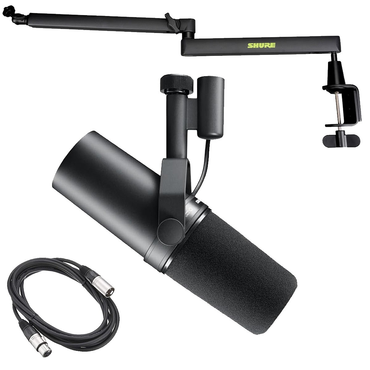 【SHURE純正セット】SM7dB+マイクアーム＋ケーブル【総額約10万超え】 SHURE シュア / SM7B [SH-BROADCAST2 ＆ 5mマイクケーブル セット