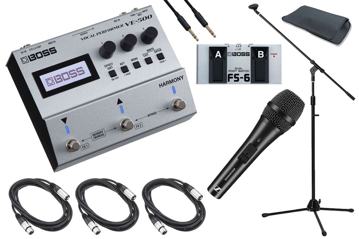 BOSS DD-500 本体のみ　フットスイッチカバーつき BOSS / VE-500 [ダイナミックマイク「XS 1」& デュアル・フット