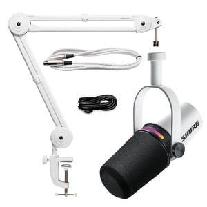 楽器、器材 Shure MV7+ ポッドキャストマイクロホン ホワイト