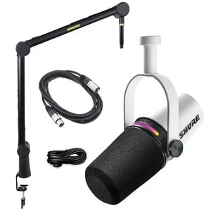 SHURE シュア / MV7+-W-J [SH-BROADCAST1 ＆ 5mマイクケーブル セット