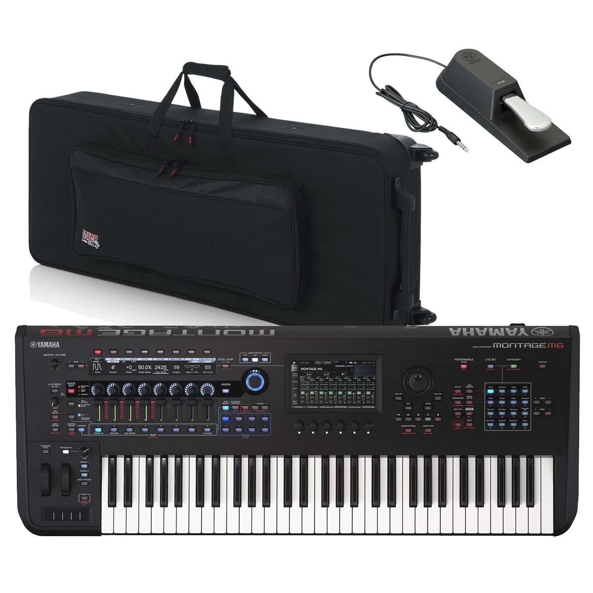 YAMAHA ヤマハ / MONTAGE M6 61鍵 FSX鍵盤 ［セミハードケースセット