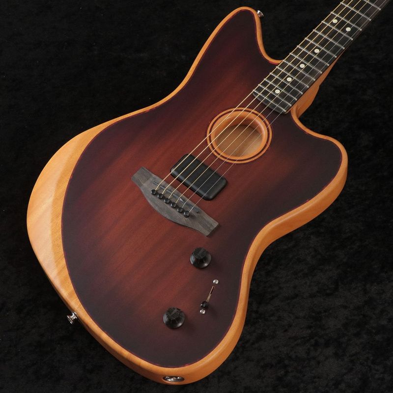 Fender / American Acoustasonic Jazzmaster All-Mahogany Ebony FB Bourbon Burst 【S/N US253096A】【長期展示アウトレット品】【御茶ノ水HARVEST_GUITARS】