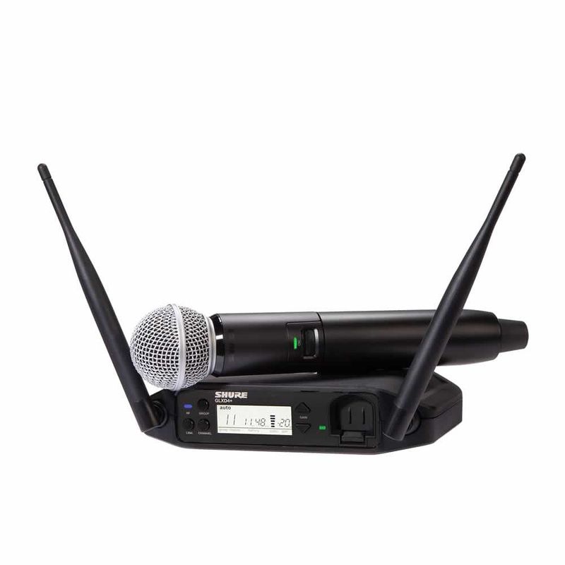 【新品未使用】SHURE SM58 ボーカルマイクロフォン 2個セット SHURE / GLX-D24+/SM58 ボーカル・ワイヤレスシステム マイクロフォン
