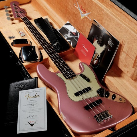 Fender Custom Shop / 1965 Jazz Bass Relic Matching Head Burgundy Mist Metallic【別注カラー】【S/N:CZ586775】【御茶ノ水本店】【3/3値下げ！】