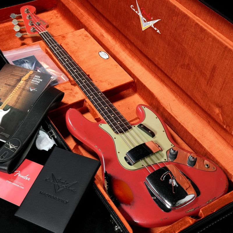 Fender Custom Shop/ MBS 1962 Jazz Bass Aged Fiesta Red 3-Tone Sunburst by Jason Smith【アウトレット特価】【値下げ】【御茶ノ水本店】