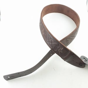 Paul Reed Smith (PRS) / Padded Guitar Strap w/RAS, Custom Leather (Faux) Birds Brown ストラップ