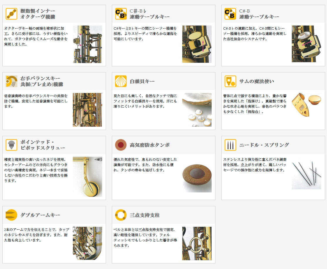 Yanagisawa / A-WO37 アルトサックス スターリングシルバー製 ラッカー