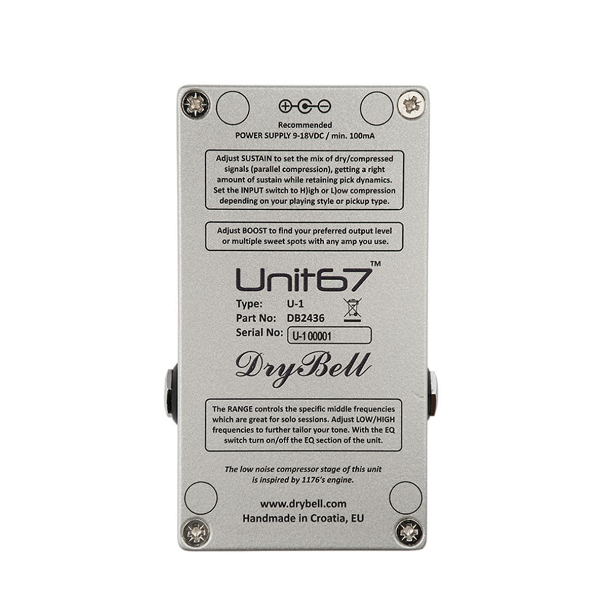 DryBell Guitar Effects Unit67 限定 中古 セール品》DryBell Guitar Effects / Unit67 Tone Shaper Compressor