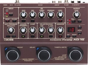 BOSS / AD-10 Acoustic Preamp アコースティック楽器用 ボス アコースティックプリアンプ AD10