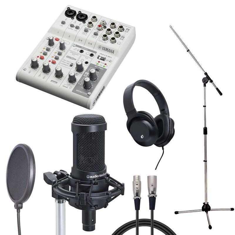 YAMAHA / AG06 MK2 WH × audio-technica AT2050 【配信/レコーディングセット】【御茶ノ水本店】