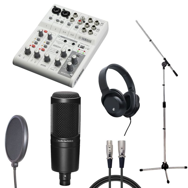 YAMAHA / AG06 MK2 WH × audio-technica AT2020 【配信/レコーディングセット】【御茶ノ水本店】