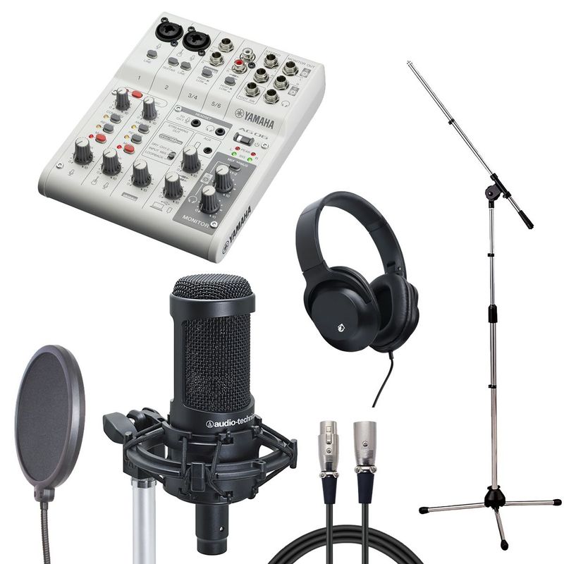 YAMAHA / AG06 MK2 WH × audio-technica AT2035 【配信/レコーディングセット】【御茶ノ水本店】