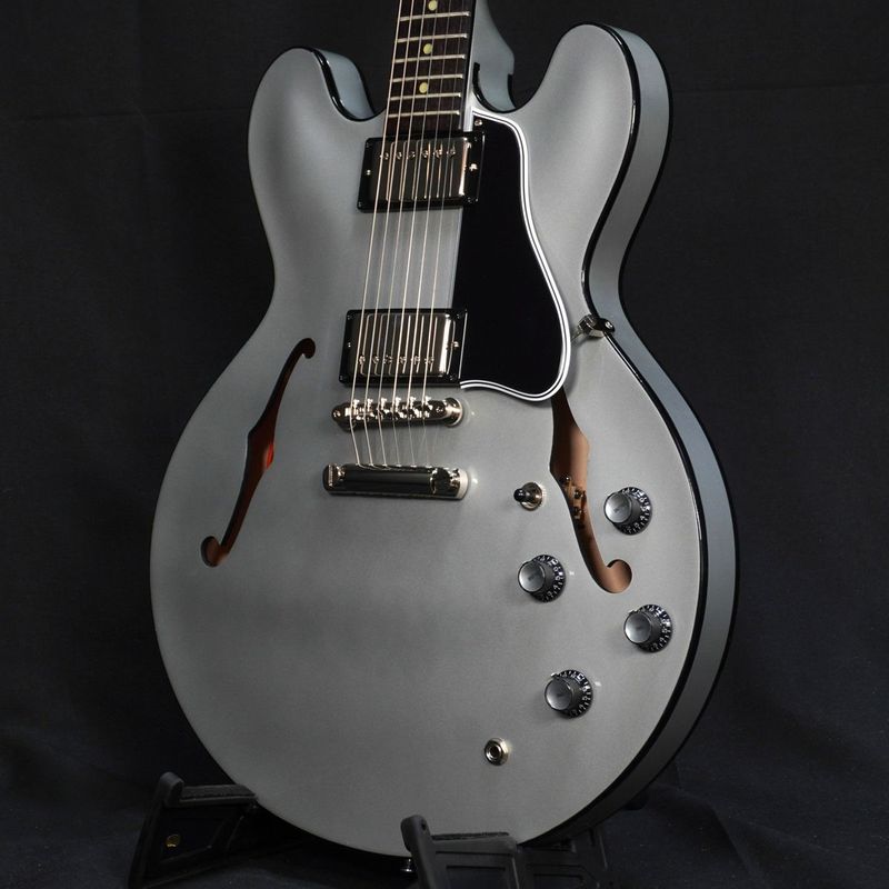 GIBSON CUSTOM / Dealer Select 1961 ES-335 Gloss  All Silver w/Ebony Stinger 【アウトレット特価】 【御茶ノ水本店FINEST GUITARS】