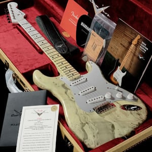 【中古】Fender Custom Shop / Cocktail Stratocaster White Silver Hydro Dip With Trans Yellow by Dennis Galuszka 【渋谷店】
