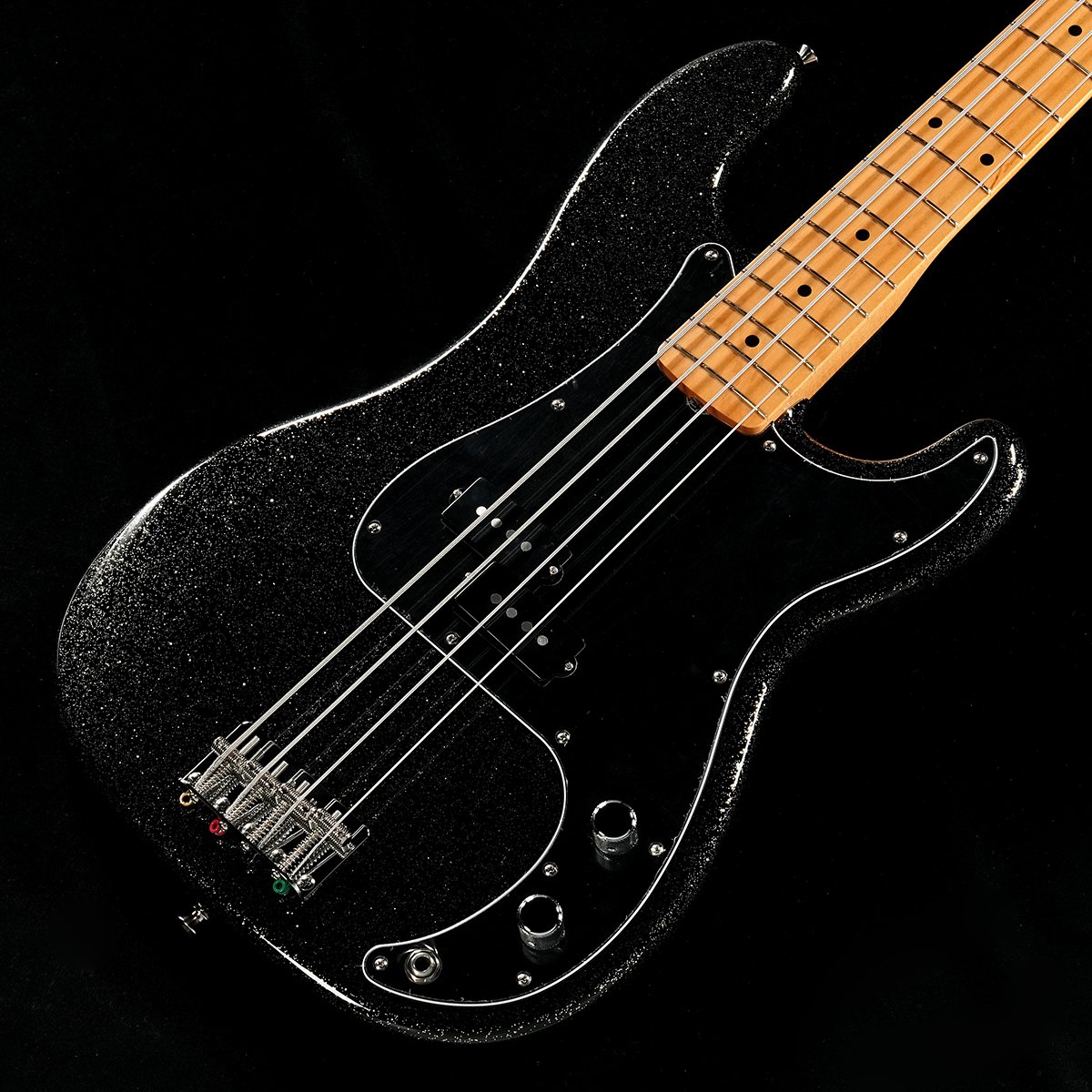 Fender / J Precision Bass Maple Fingerboard Black Gold(重量:4.57kg