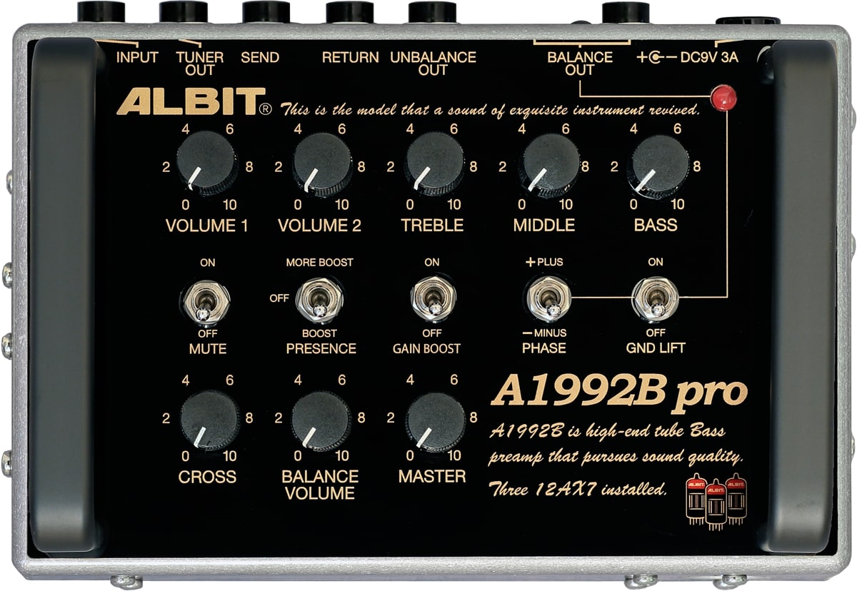 ALBIT A1992pro プリアンプ ALBIT / A1992B pro BASS PRE-AMP 1992 SUPER BASSタイプ ベース