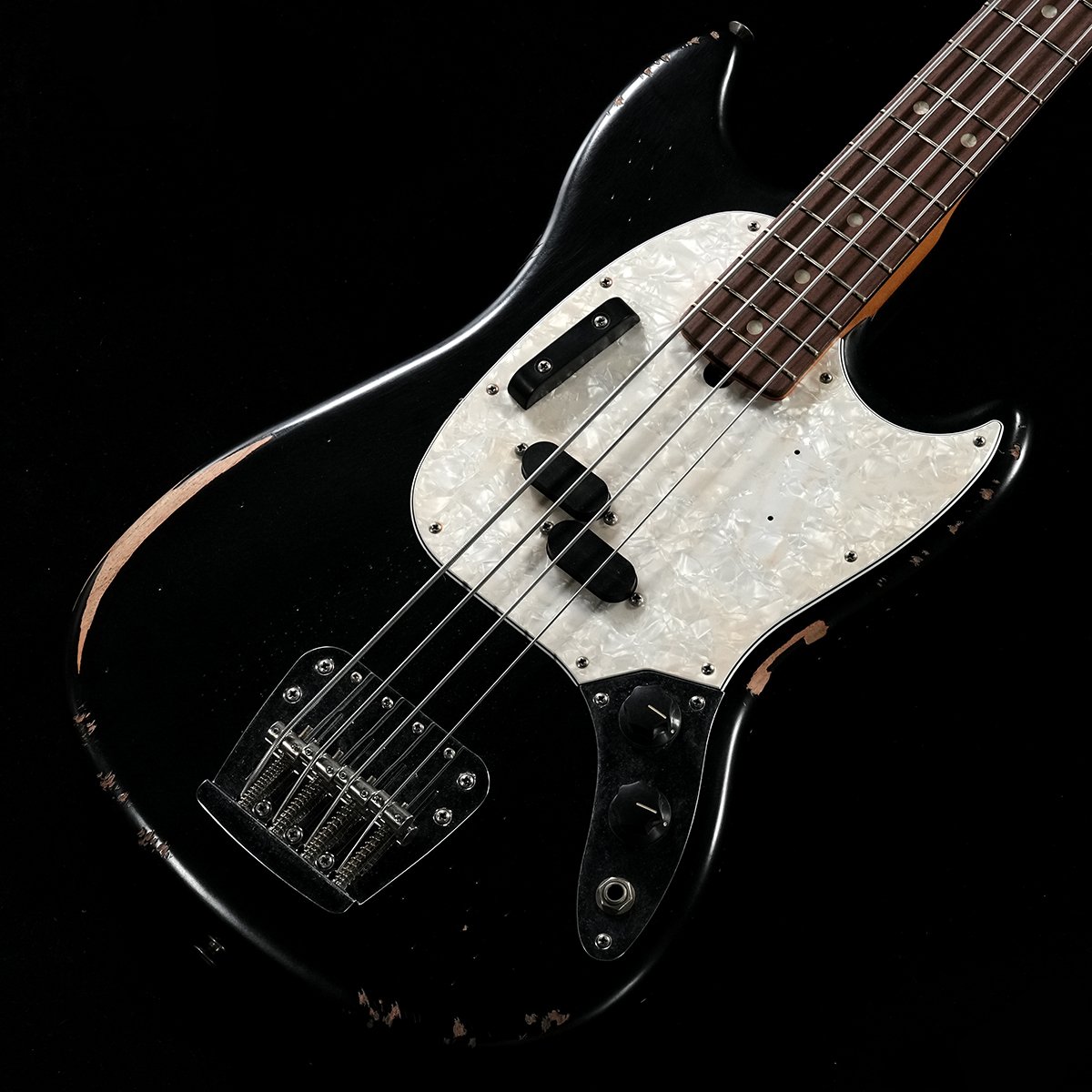 Fender / JMJ Road Worn Mustang Bass Black(重量:3.53kg)【S/N