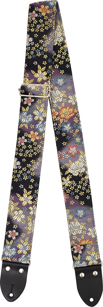 KYORITSU / Harmonics J 西陣織ギターストラップ ぼかし桜濃紺色