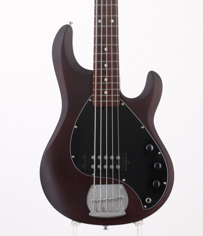 Sterling RAY5 5弦ベース ルビーレッドバーストサテン ケース付き