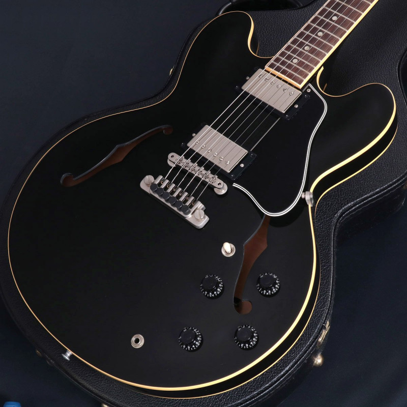 Gibson ES-335 custom shop マットブラック Gibson ES 335 Custom Shop Semi Hollowbody 2007 Satin Black Guitar