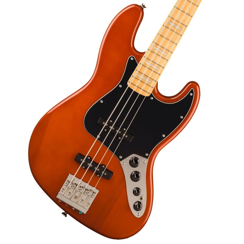 Squier by Fender / Classic Vibe Active '70s Jazz Bass Maple Fingerboard Black Pickguard Mocha スクワイヤー