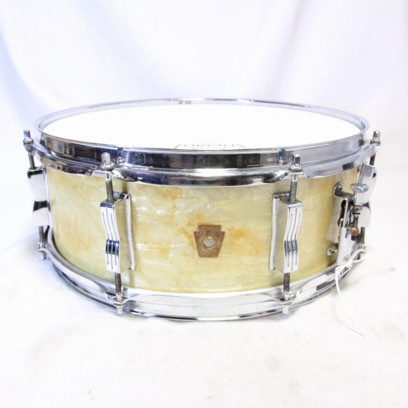 【中古】Ludwig / Early60s Jazz festival White Marine Pearl 14x5 ケース付き【池袋店】