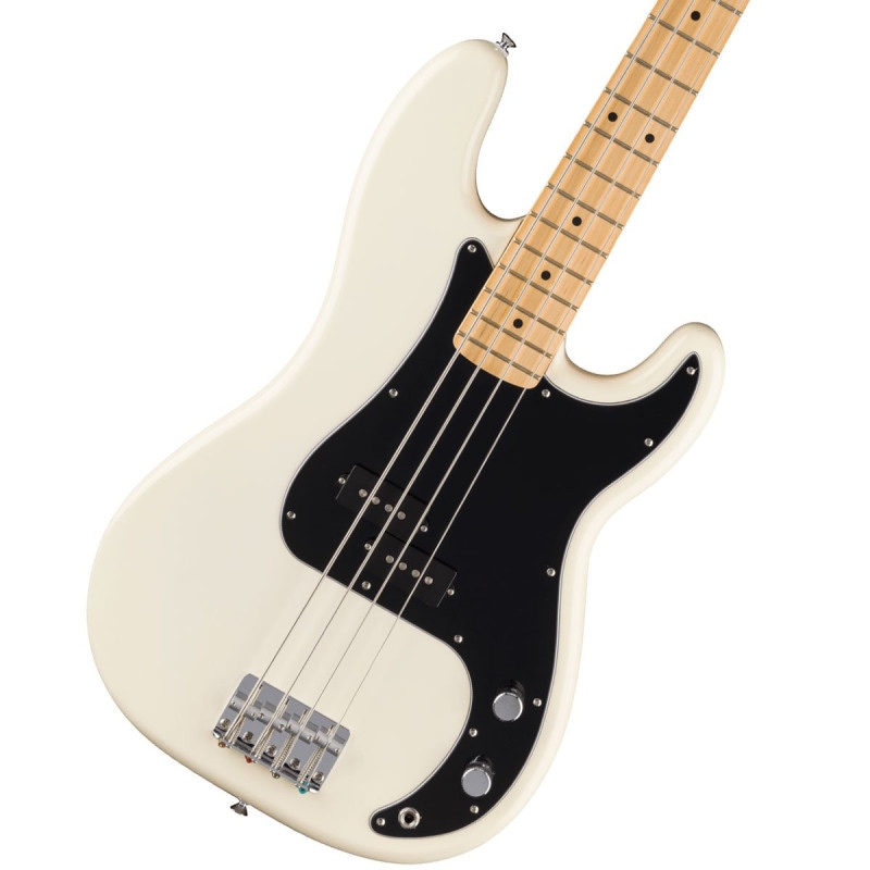 日本製 Fender P-Bass（ブラック＆ホワイト） Fender / Standard Precision Bass Maple Fingerboard Black Pickguard