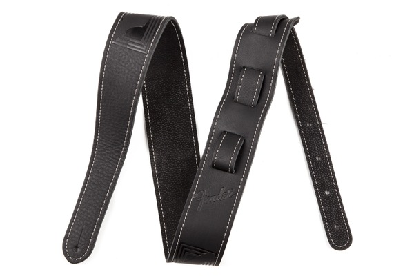 【中古】「未使用品」Fender フェンダー ギターストラップ Fender Monogram Leather Strap - BLK Fender / Monogram Leather Strap Black ギターストラップ