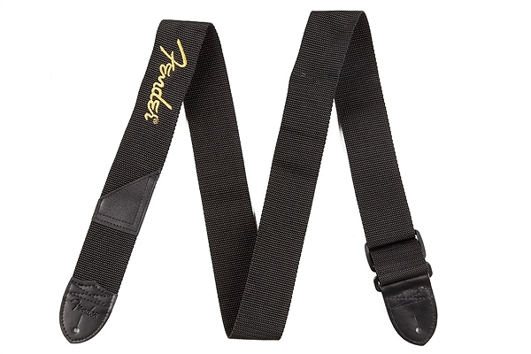 Fender / Black Polyester Logo Straps ストラップ