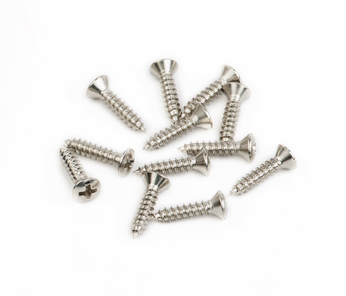 Fender / 001-5578-049 Pickguard/Vintage Bridge Cover Screws Sheet Metal, 4 X 1/2" Oval Head