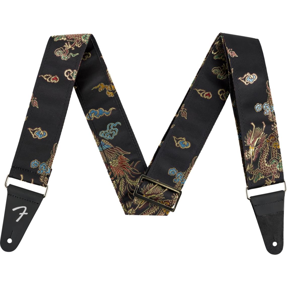 スペシャルプライス）Fender / Satin Dragon Strap Black フェンダー