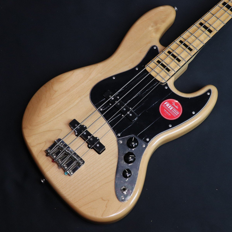 《特典付き》Squier / Classic Vibe 70s Jazz Bass Maple Fingerboard Natural 【S/N:ICSD25021264】【4.33kg】【横浜店】