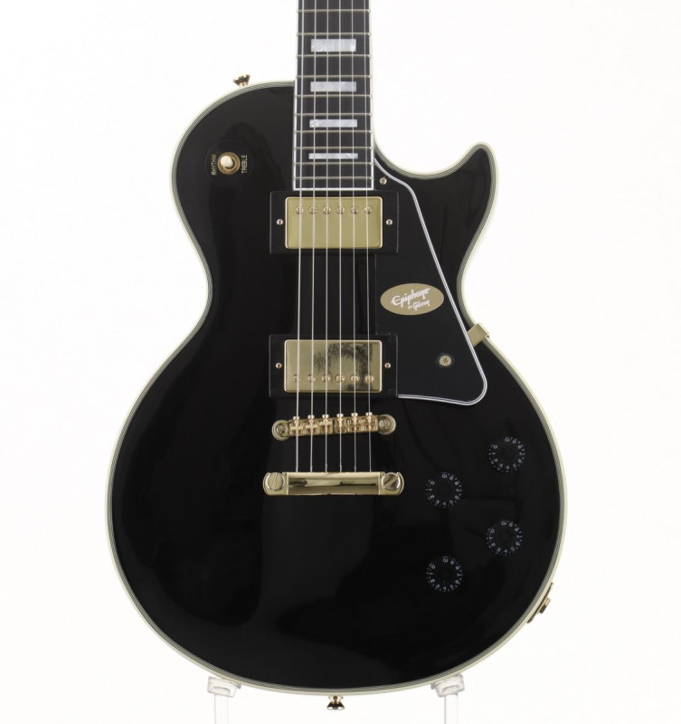 【中古】Epiphone / Inspired by Gibson Les Paul Custom Ebony 2023年製【4.18kg】【S/N:23121530020】【横浜店】