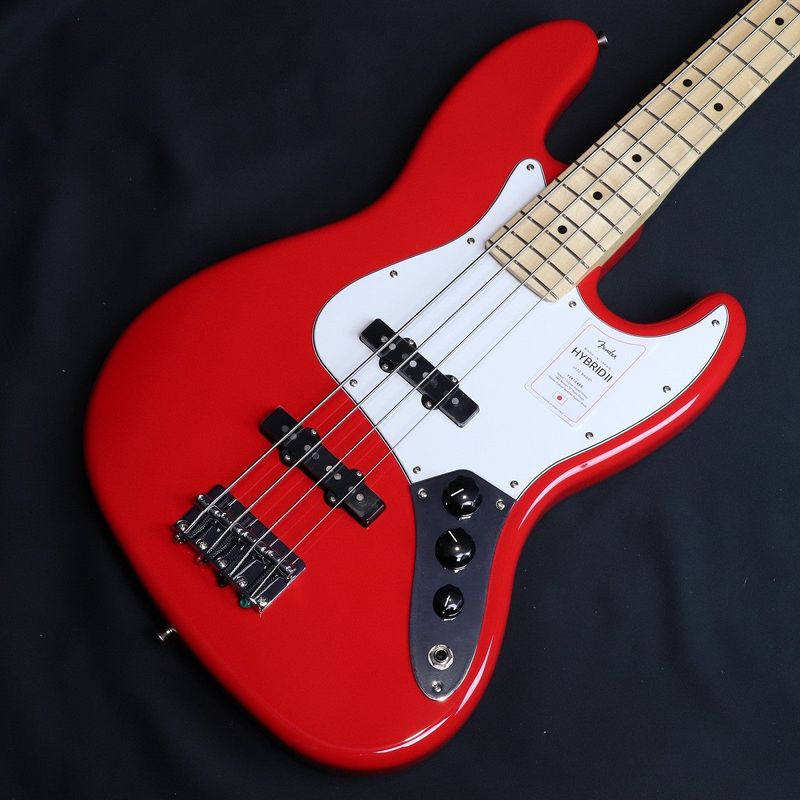 Fender / Made in Japan Hybrid II Jazz Bass Maple Fingerboard Modena Red 【横浜店】【S/N:JD25000195】【3.98kg】【長期在庫クリアランスセール】