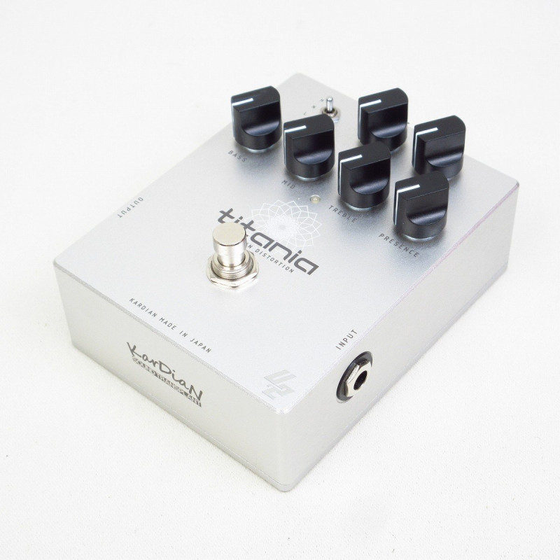 titania v2 高ゲインディストーションペダル KarDiaNからディストーションペダル「titania V2」が発売！