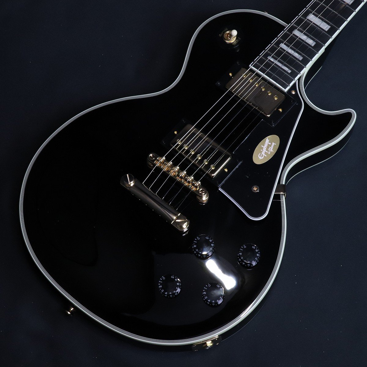 特典付き》Epiphone / Inspired by Gibson Les Paul Custom Ebony 【S