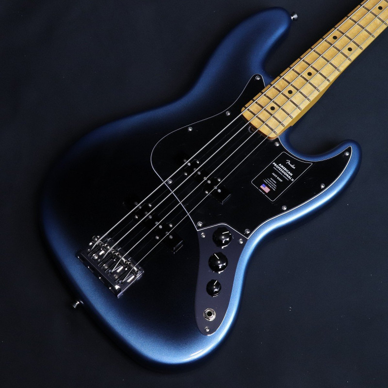 [特典付き]Fender USA / American Professional II Jazz Bass Maple Fingerboard Dark Night 【S/N:US24052315】【4.09kg】【新品特価】【横浜店】