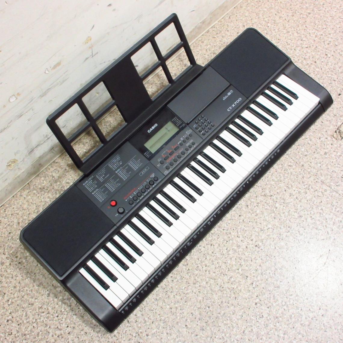 ☆美品☆ CASIO デジタル 電子キーボード CТ-X700 純正スタンド付き CT-X700 | CASIO