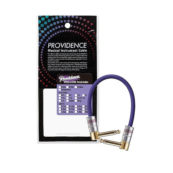 PROVIDENCE P203 パッチケーブル6本セット Providence / Platinum Link P203 The Patch 0.1m L/L EF 10センチ