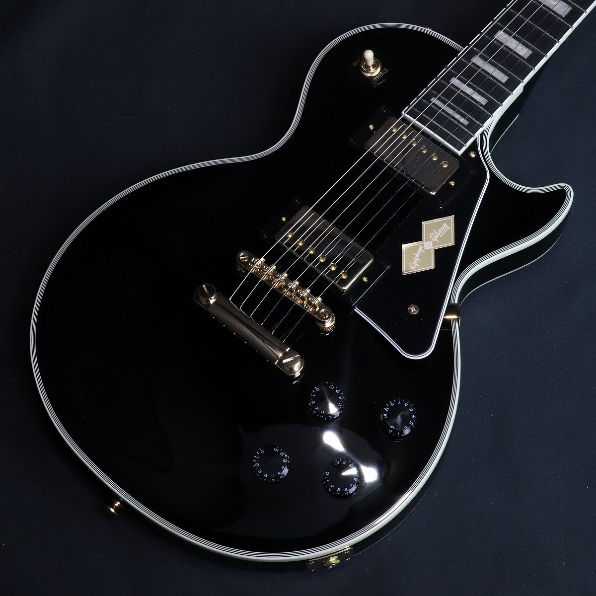 特典付き》Epiphone / Inspired by Gibson Les Paul Custom Ebony 【S