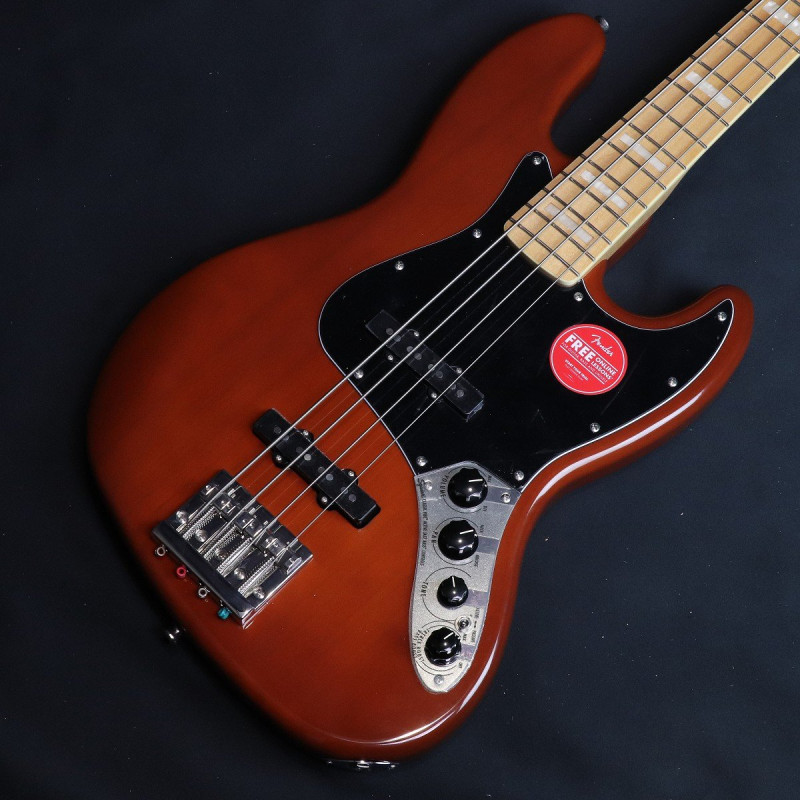 《特典付き》Squier by Fender / Classic Vibe Active '70s Jazz Bass Maple Fingerboard Black Pickguard Mocha 【S/N:ICSG25014618】【4.17kg】【横浜店】