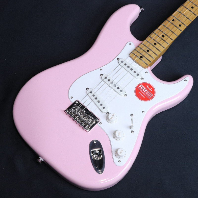 《特典付き》Squier by Fender / Classic Vibe '50s Stratocaster HT Maple Parchment Pickguard Shell Pink【S/N:ISSE25002459】【2.98kg】【横浜店】