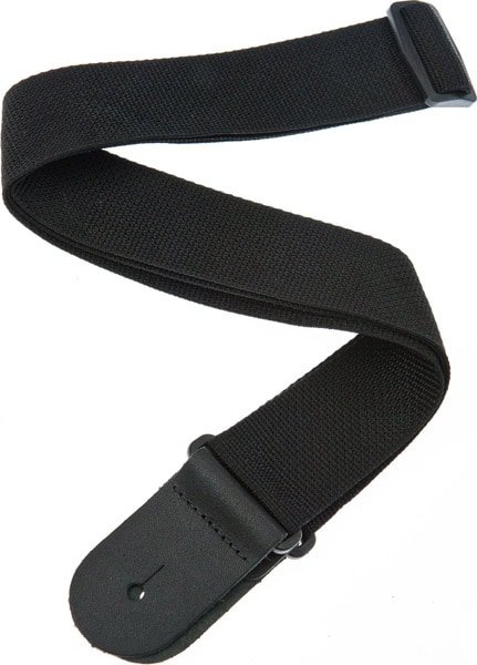 Planet Waves / Polypropylene Strap Collection PWS100 Leather End Black ギターストラップ 【横浜店】