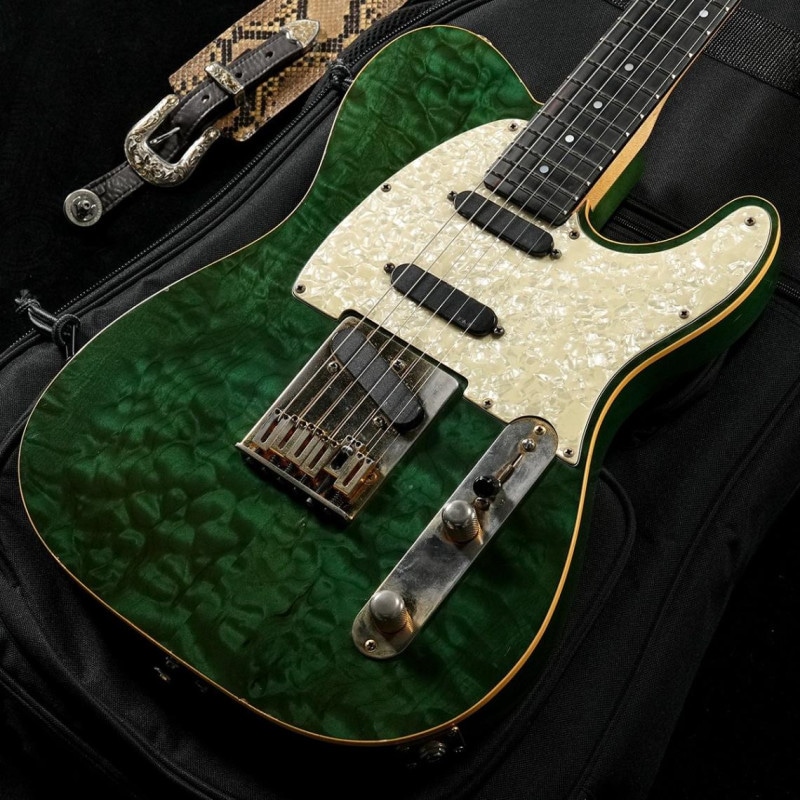 テレキャスタータイプ コンポーネントギター　ノーブランド オリジナルギター ノーブランド テレキャスタータイプ ブルー｜Yahoo