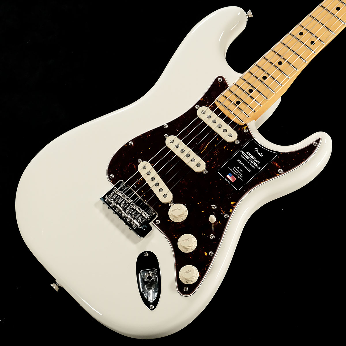 Fender/ American Professional II Stratocaster Maple Fingerboard Olympic White(重量:3.65kg)【S/N:US24050633】《アウトレット》《渋谷店セール》