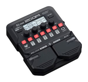 【無償オンラインユーザー登録で安心の3年間製品保証】ZOOM / G1 FOUR Guitar Multi-Effects Processor 電池駆動可能